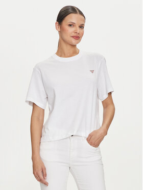 Guess Jeans Guess Jeans Футболка W4YI05 K8HM0 Білий Regular Fit