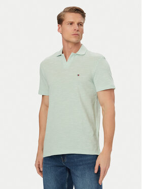Tommy Hilfiger Tommy Hilfiger Polo Textured Oxford Pique MW0MW38482 Verde claro Regular Fit