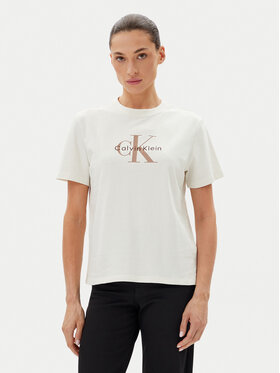 Calvin Klein Jeans Calvin Klein Jeans Majica LV047B865G Bela Relaxed Fit