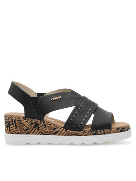 Rieker Sandále Rieker 67179-00 Čierna