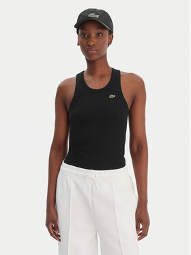 Lacoste Lacoste Топ TF5388 Чорний Slim Fit