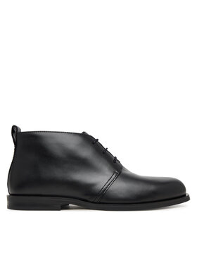 Calvin Klein Gležnjarji Calvin Klein Ess Rubber Desert Boot Lth HM0HM01979 Črna