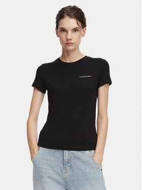 Tommy Jeans Tommy Jeans Camiseta Ess Logo DW0DW23479 Negro Slim Fit