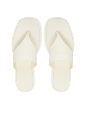 Calvin Klein Zehentrenner Calvin Klein Toepost Tpu Slide HW0HW02836 Écru