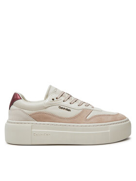 Calvin Klein Zapatillas Calvin Klein Ff Cupsole Lace Up W/Ml Mix M HW0HW02125 Beis