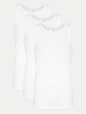 Gap Gap Комплект майок без рукавів 483958-00 Білий Regular Fit