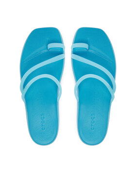 Crocs В'єтнамки Crocs Miami Frosted Toe Loop 211253 Голубий