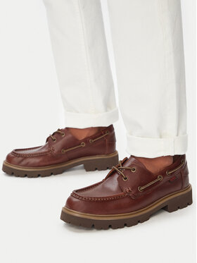 Clarks Лофери Clarks Cleyhill Boat 26186176 Коричневий