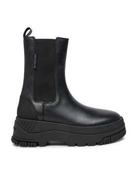Tommy Jeans Μποτάκια με λάστιχο Tommy Jeans Tjw Chelsea Flatform Boot EN0EN02597 Μαύρο