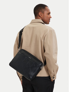 Calvin Klein Geantă pentru laptop Calvin Klein Xl Emblem Aop LV04D3526G Negru