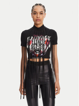 Versace Jeans Couture Versace Jeans Couture Футболка 78HAHE01 Чорний Slim Fit