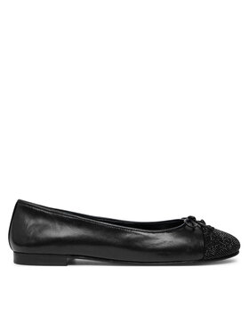 Tory Burch Balerīnas Tory Burch Cap-Toe Pave Ballet 166214 Melns