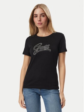 Guess Guess Camiseta W6BI21 K6040 Negro Regular Fit