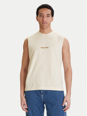 Jack & Jones Jack & Jones Camiseta sin mangas Norrebro Emb 12292009 Écru Regular Fit