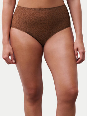 Chantelle Chantelle Класичні труси з високою талією Soft Stretch C11D70 Коричневий