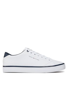 Tommy Hilfiger Sneakersy Tommy Hilfiger Th Hi Vulc Core Low Leather FM0FM05041 Biela