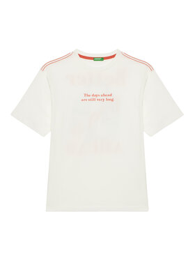 United Colors Of Benetton United Colors Of Benetton Футболка 3I1XC10P4 Écru Oversize