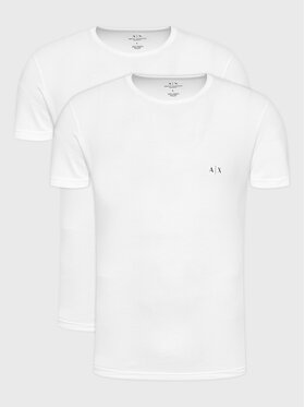 Armani Exchange Armani Exchange Komplet t-shirt majic﻿ 956005 CC282 04710 Bela Slim Fit