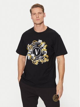 Versace Jeans Couture Versace Jeans Couture Футболка 78GAHC01 Чорний Regular Fit