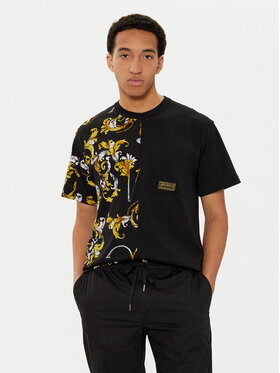 Versace Jeans Couture Versace Jeans Couture Футболка 78GAH609 Чорний Regular Fit
