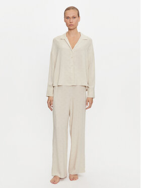 Calvin Klein Underwear Calvin Klein Underwear Pizsama 000QS7426E Bézs Relaxed Fit