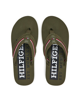 Tommy Hilfiger Čības uz pirksta Tommy Hilfiger Corporate Hilfiger Beach FM0FM05436 Sarkans