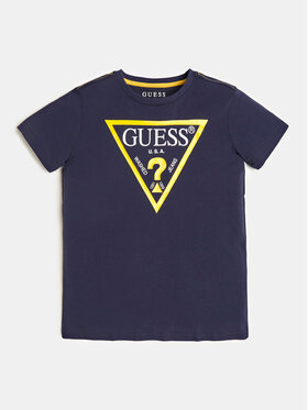 Guess Guess Футболка L73I55 K8HM0 Cиній Regular Fit