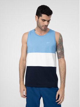 4F 4F T-shirt 4FSS23TTSHM352 Plava Regular Fit