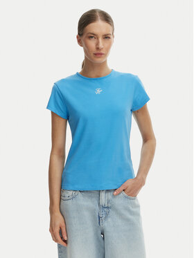 Tommy Hilfiger Tommy Hilfiger Camiseta WW0WW48710 Azul Slim Fit