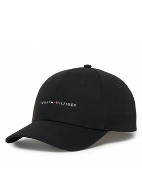 Tommy Hilfiger Καπέλο Jockey Tommy Hilfiger Th Foundation Hct 6 Panel Cap AM0AM14045 Μαύρο