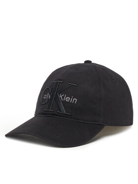 Calvin Klein Kepurė su snapeliu Calvin Klein Large Monologo LV04D5039G Juoda