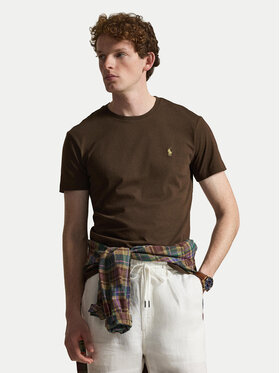 Polo Ralph Lauren Polo Ralph Lauren Camiseta 710671438533 Marrón oscuro Custom Slim Fit