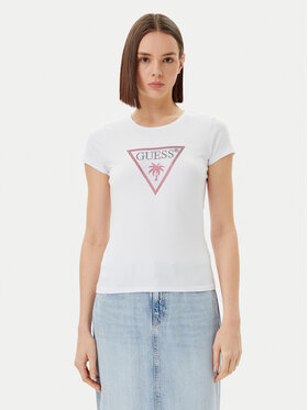 Guess Guess Футболка E5GI08 J1314 Білий Slim Fit