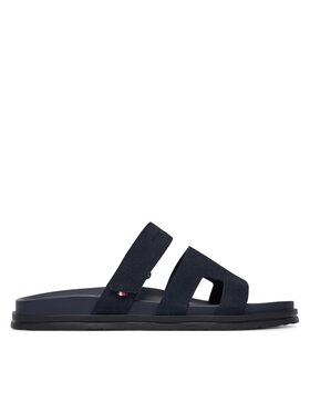 Tommy Hilfiger Παντόφλες Tommy Hilfiger Adjustable Premium Suede FM0FM05774 Σκούρο μπλε