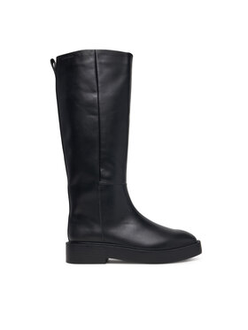 Calvin Klein Μπότες Calvin Klein Conc Welt High Boot Lth HW0HW03213 Μαύρο