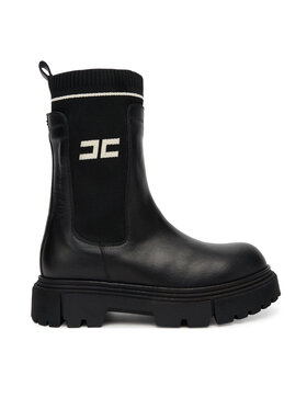 Elisabetta Franchi Īsie zābaki Elisabetta Franchi Chelsea F4A5-E0424-1316930 Melns