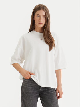 Calvin Klein Jeans Calvin Klein Jeans Majica LV047D204G Bela Oversize