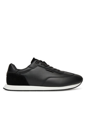 Calvin Klein Sneakersy Calvin Klein Low Prof Runn Laceup Perf Lth HM0HM01871 Černá