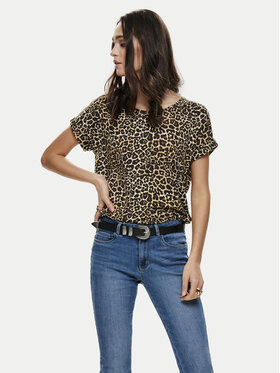 ONLY ONLY Футболка Moster 15182852 Коричневий Regular Fit