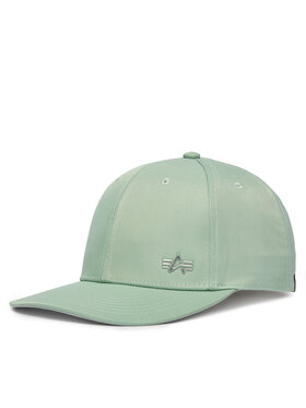 Alpha Industries Бейсболка Alpha Industries Metal Label 156905 Зелений