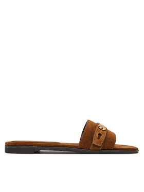 Tory Burch Шльопанці Tory Burch Romy 183306 Коричневий