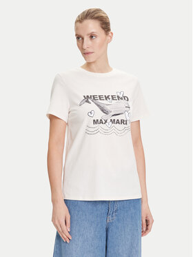 Weekend Max Mara Weekend Max Mara Футболка Guglia 2525976031 Écru Regular Fit