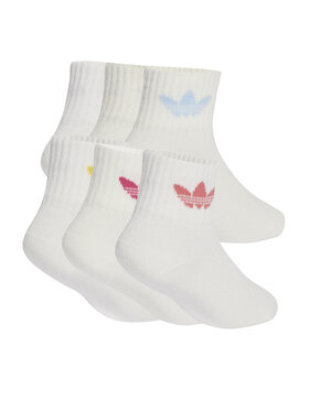 adidas Довгі шкарпетки adidas Kids Sock 6Pp JC8541 Білий