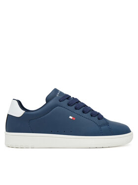 Tommy Hilfiger Sneakersy Tommy Hilfiger Low Cut Lace-Up T3X9-34073-1355X S Tmavomodrá
