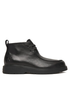 Calvin Klein Bakancs Calvin Klein Combat Apron Mid Boot Lth YM0YM01445 Fekete