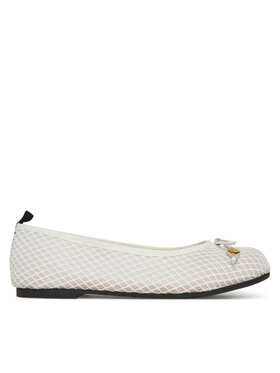 LOVE MOSCHINO Baleríny LOVE MOSCHINO JA11051G0MIQ0100 Bílá