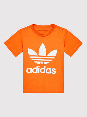 adidas adidas Футболка Trefoil HK7514 Оранжевий Regular Fit