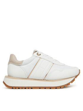 Tommy Hilfiger Sneakersy Tommy Hilfiger Low Cut Lace-Up Sneaker T3A9-33758-1695 M Biela