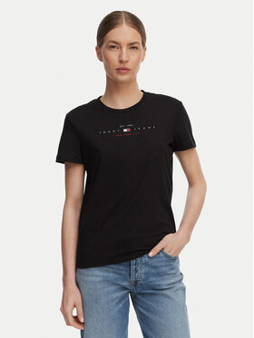Tommy Jeans Tommy Jeans Camiseta Linear Ss Tee DW0DW22789 Negro Regular Fit