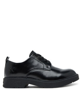 Calvin Klein Oksfordo batai Calvin Klein Low Cut Lace-Up Shoe V3X4-83182-1453 S Juoda